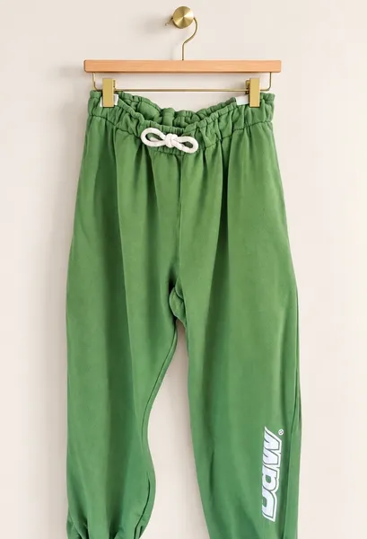 calça baw moleton verde. baw clothing m