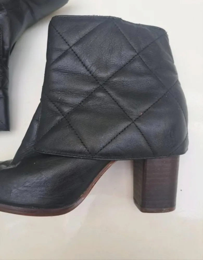 bota arezzo cano curto  salto 9 cm