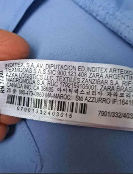 Calça  femijina Zara tamanho P azul