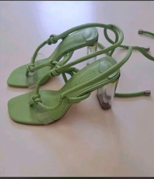 sandália original schutz tam-35 salto 10 cm