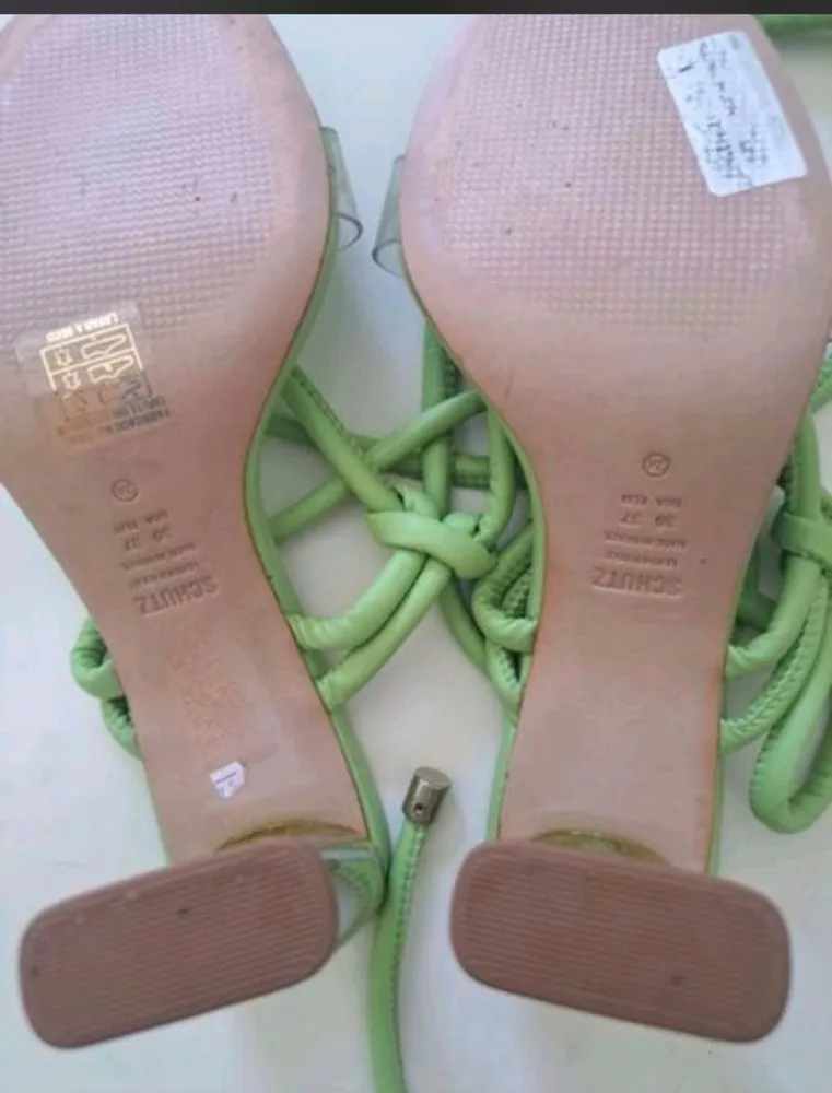 sandália original schutz tam-35 salto 10 cm
