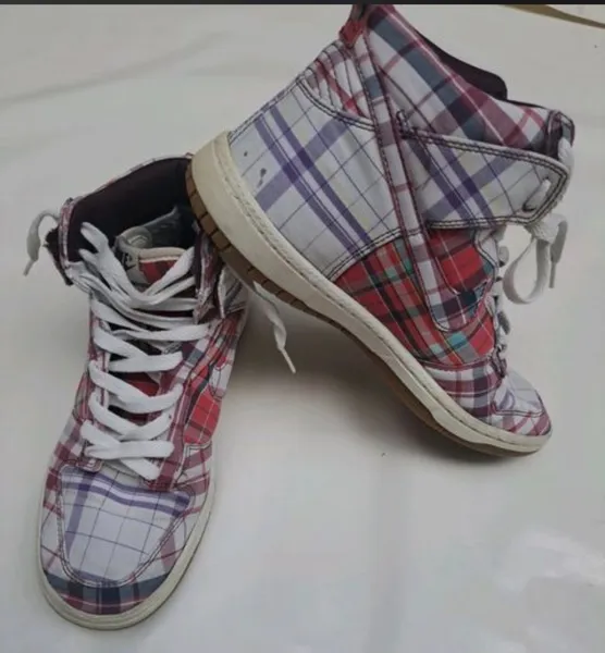 tênis  nike original cano alto xadrez tam 37