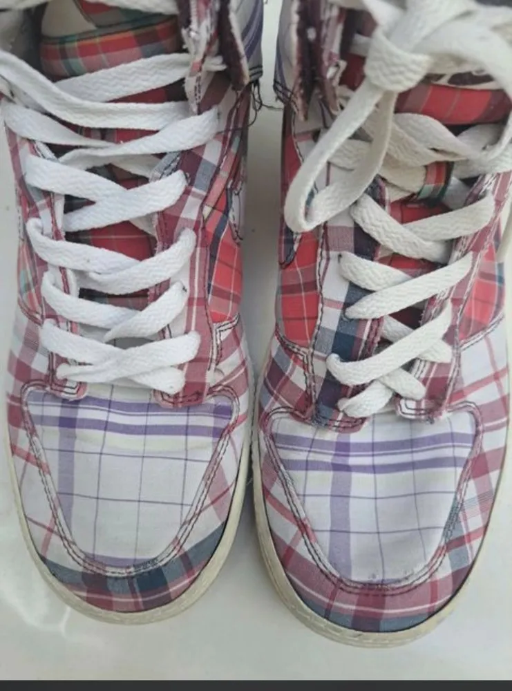 tênis  nike original cano alto xadrez tam 37