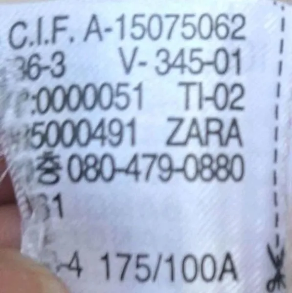 Camisa Zara mangas lingas Bege Tam - G