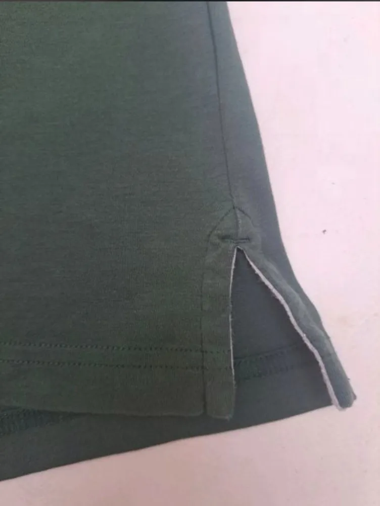 camiseta polo manga longa verde tam-G