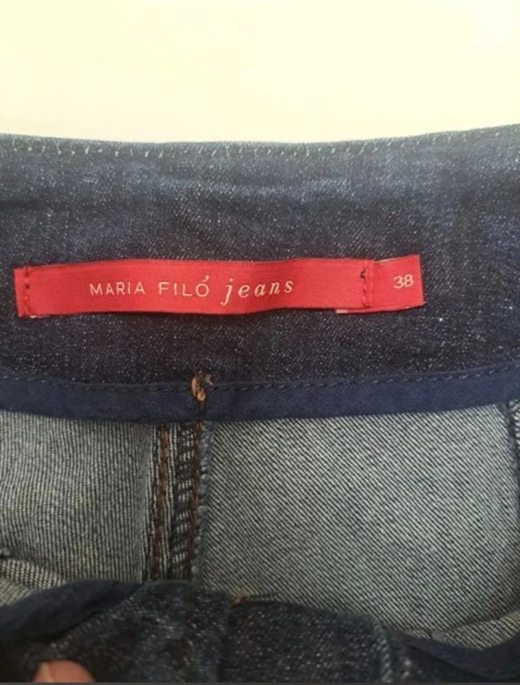 calca jeans femijina Maria Filó  cintura alta tam 38