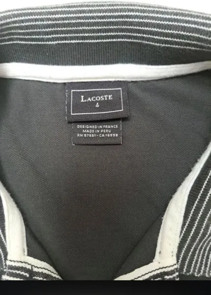 camiseta polo lacoste tam M