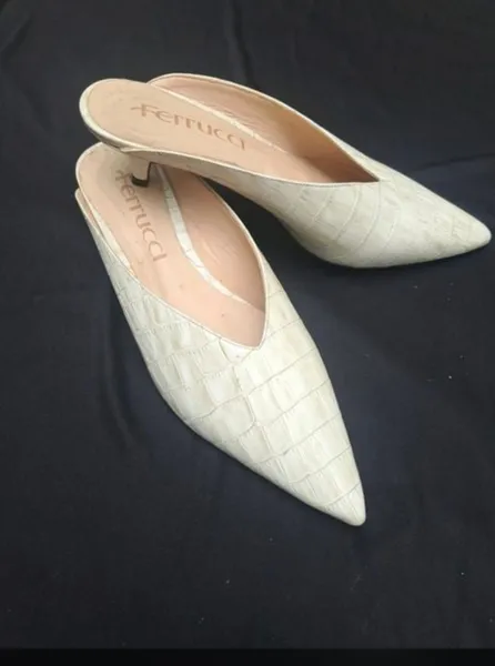 Mule croco nude aferrucci tam 38