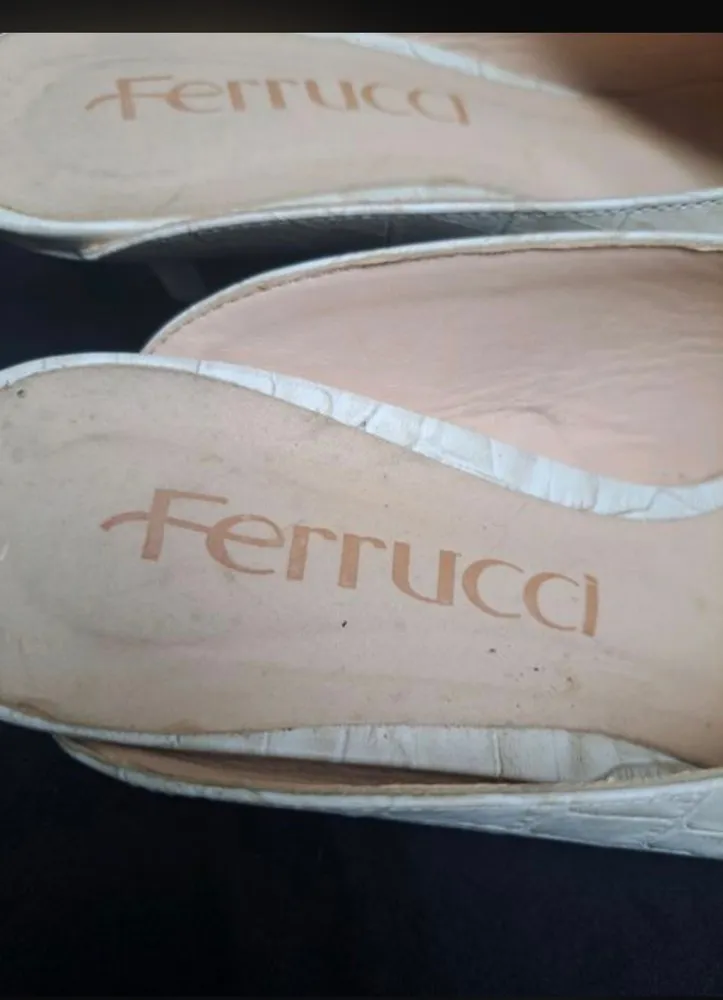 Mule croco nude aferrucci tam 38