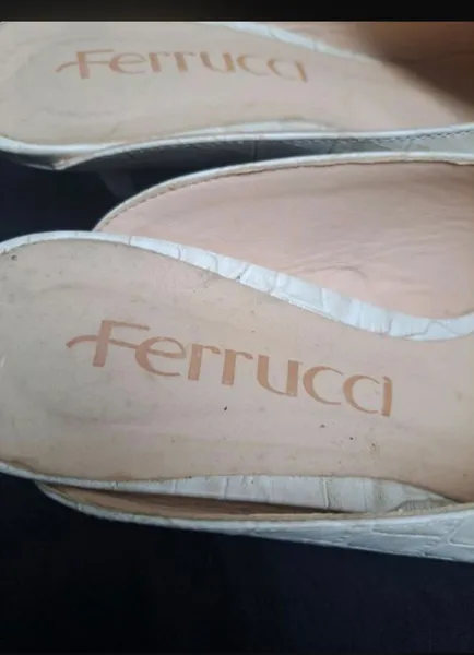 Mule croco nude aferrucci tam 38