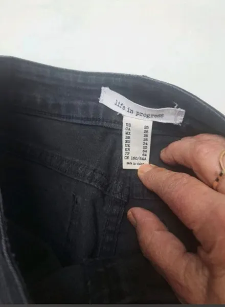 calça black denim - life in progress  tam 34