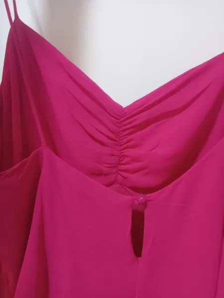 Vestido midi animale slip colors fúcsia 38