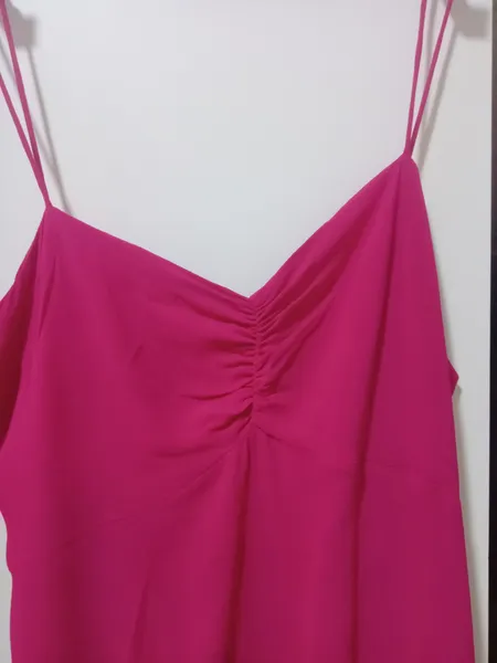 Vestido midi animale slip colors fúcsia 38