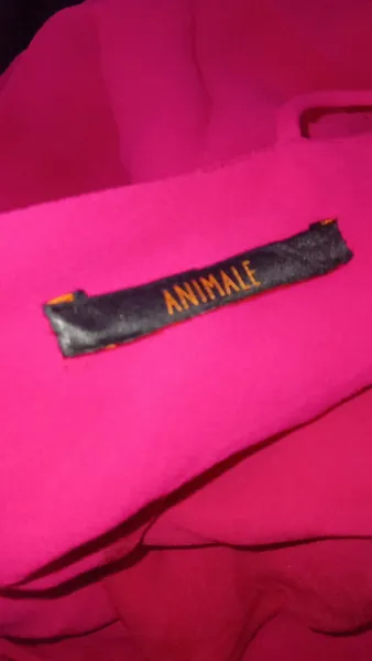 Vestido midi animale slip colors fúcsia 38