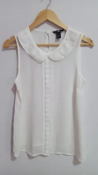 Blusa regata h&m off white M