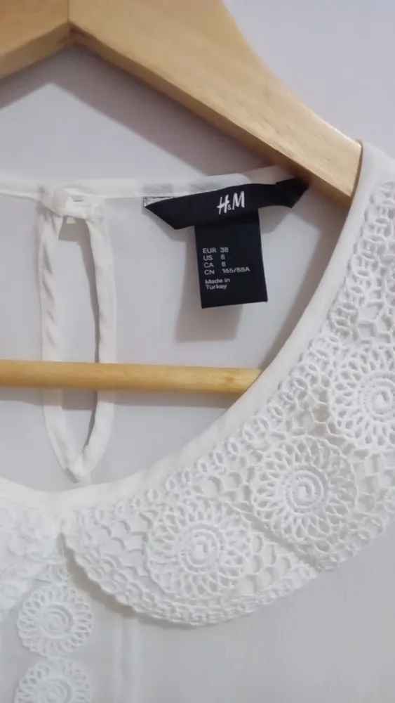 Blusa regata h&m off white M