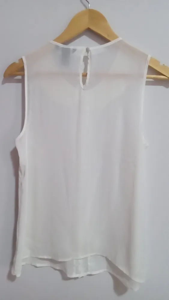 Blusa regata h&m off white M