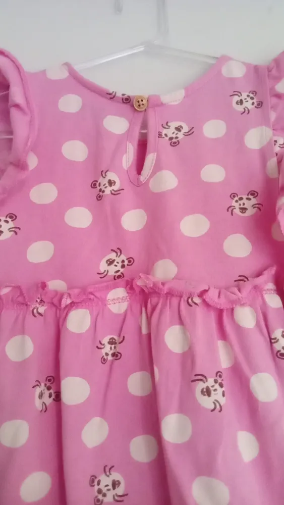 Vestido rosa hering kids tam. 1