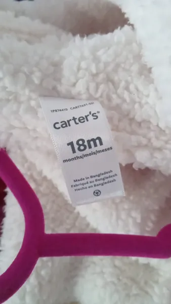 Casaco Carters tam. 18 meses