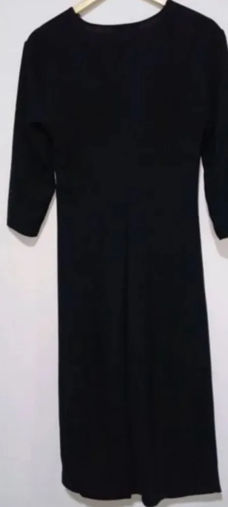 Vestido midi preto Zara novo m