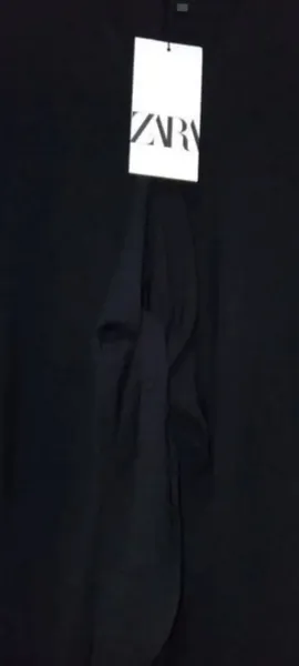 Vestido midi preto Zara novo m