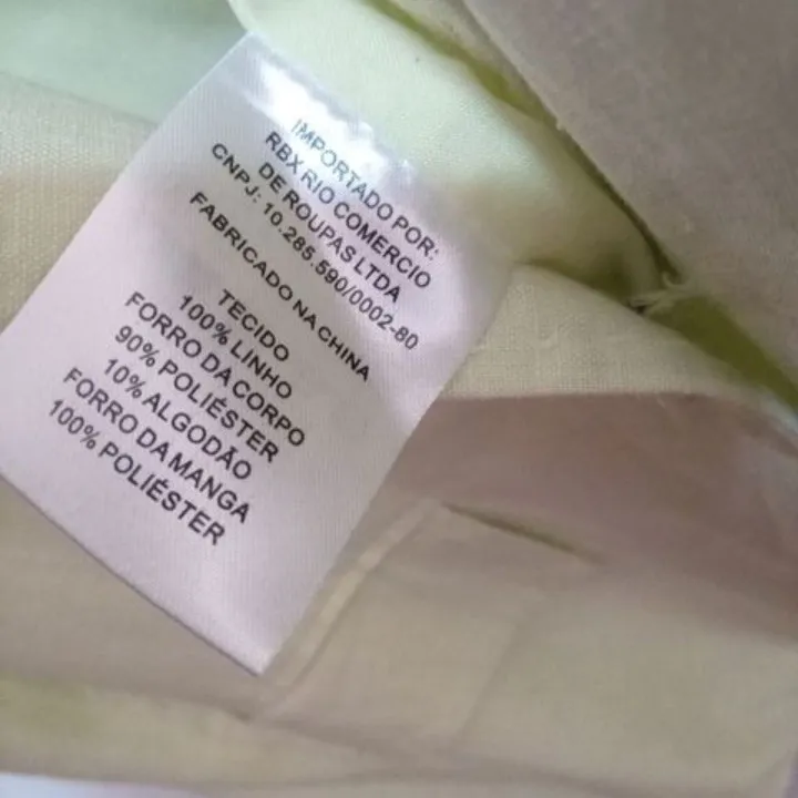 Blazer linho animale verde claro 38