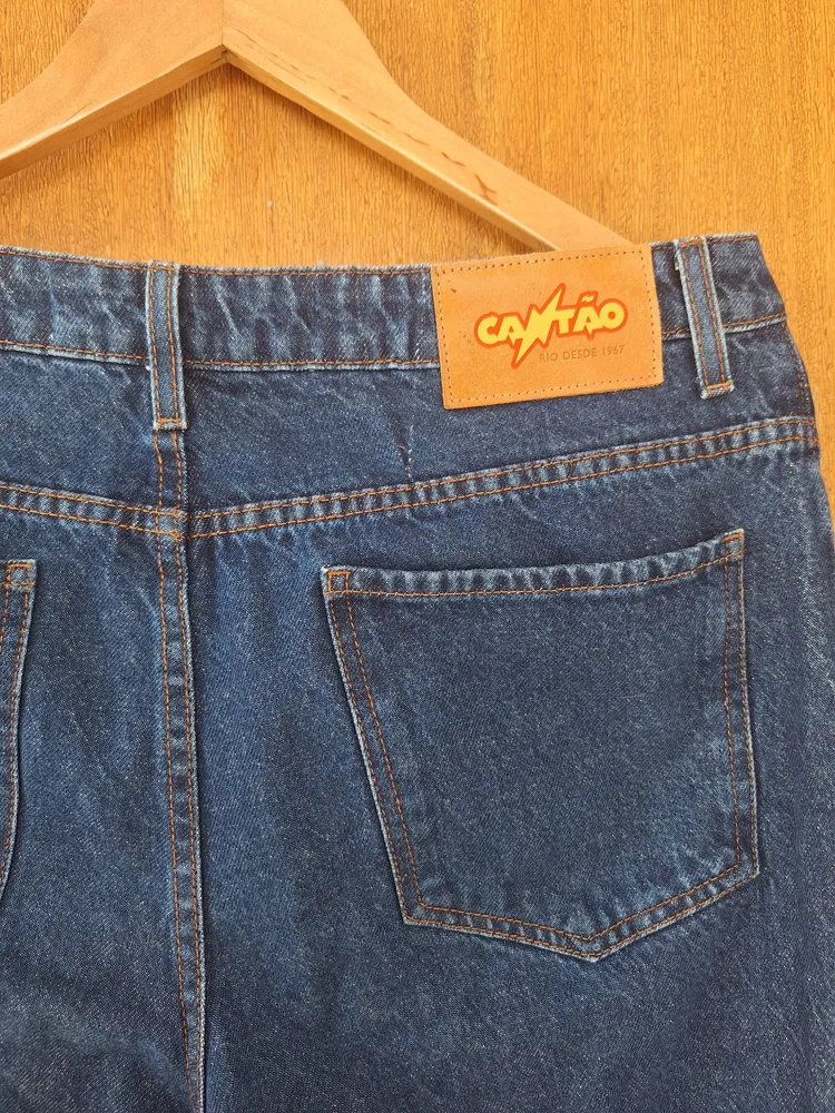 Calça jeans reta Cantão