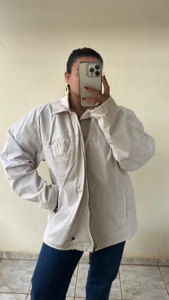 Jaqueta Yves Saint Laurent  Original Off White G/GG