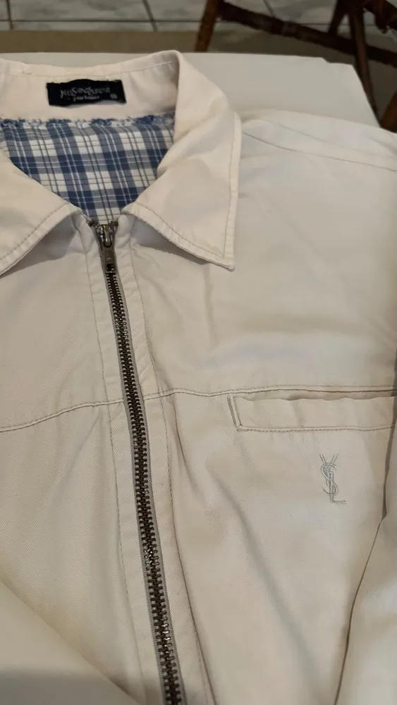 Jaqueta Yves Saint Laurent  Original Off White G/GG