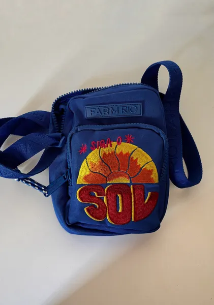 Bolsa Farm Rio Mini Shoulder Bag Azul