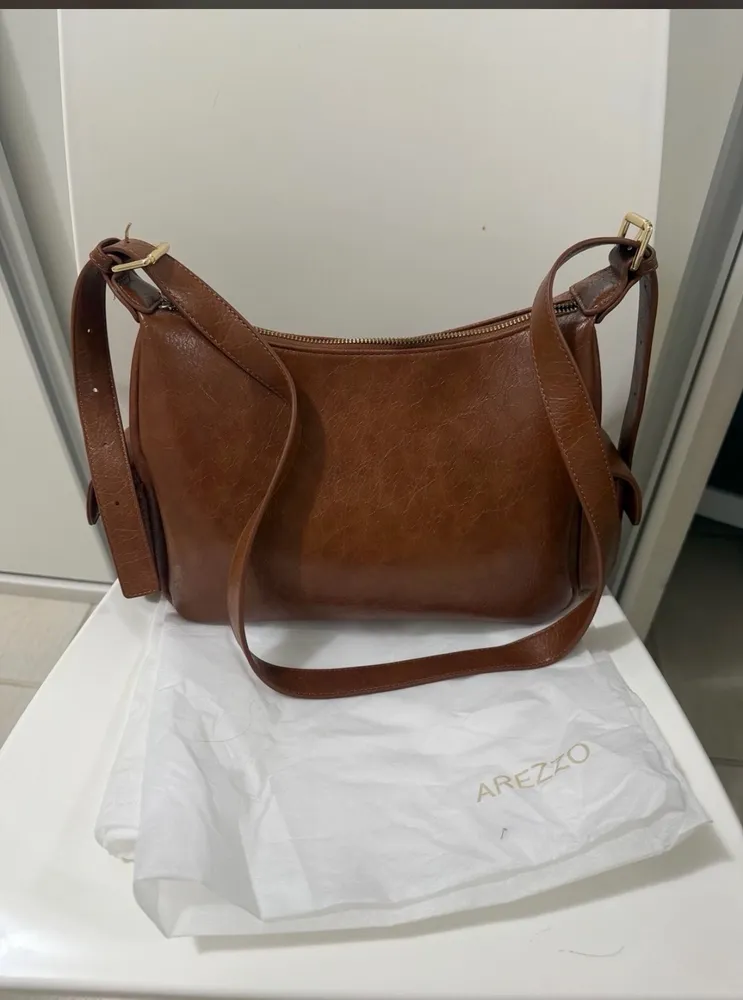bolsa arezzo caramelo matelassê
