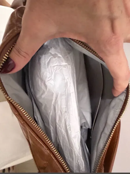 bolsa arezzo caramelo matelassê