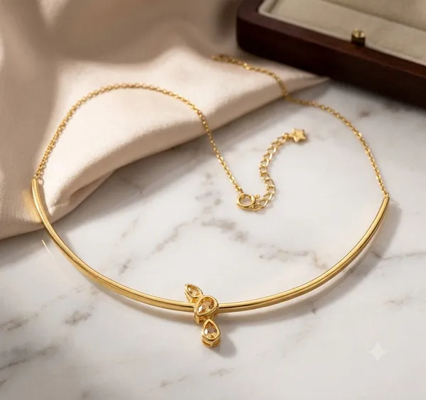 CHOKER LIFE SUN PRATA 925 OURO 18k