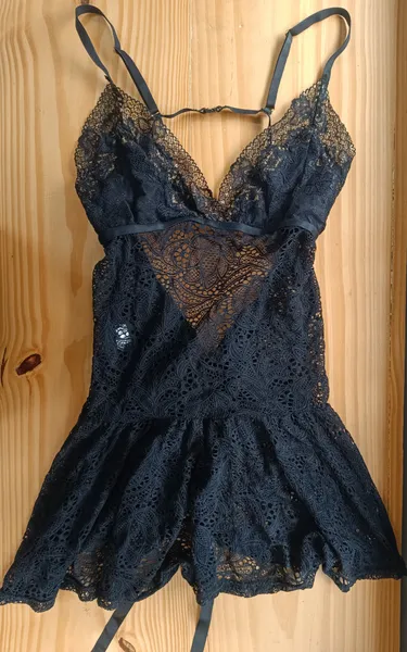 Camisola Ceci Piza lingerie preta