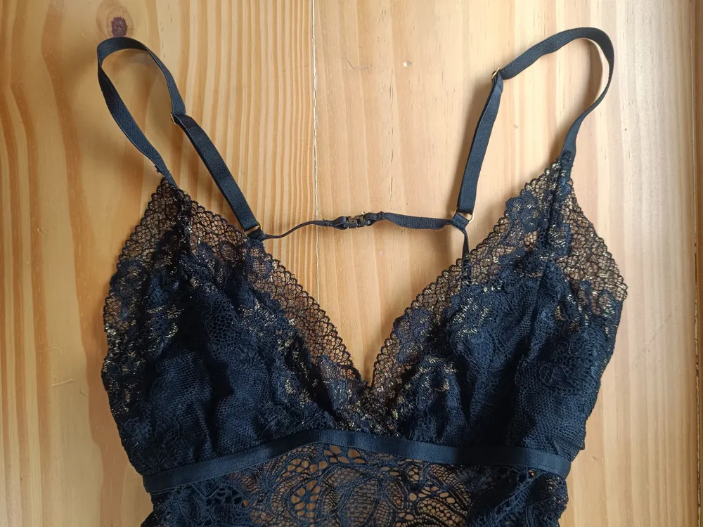 Camisola Ceci Piza lingerie preta