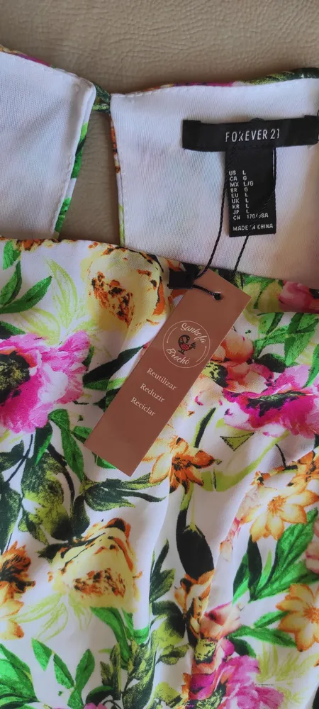 Vestido floral Forever 21