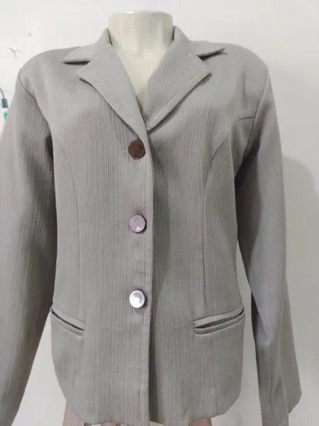 blazer bege forrado