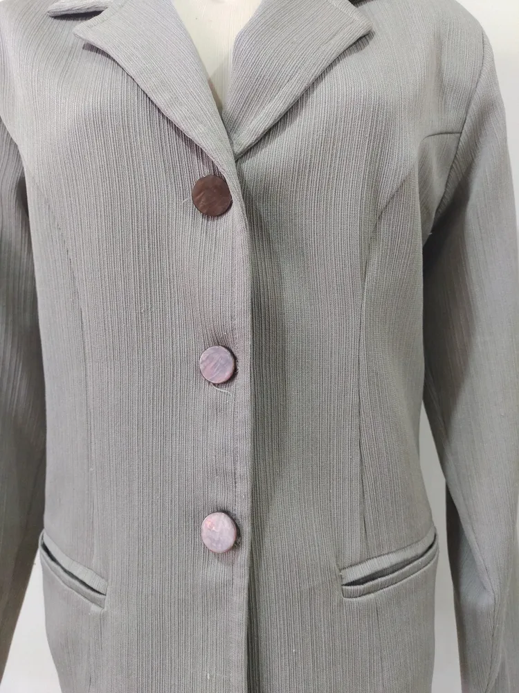 blazer bege forrado