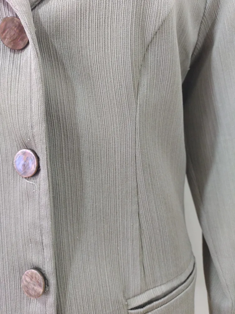 blazer bege forrado