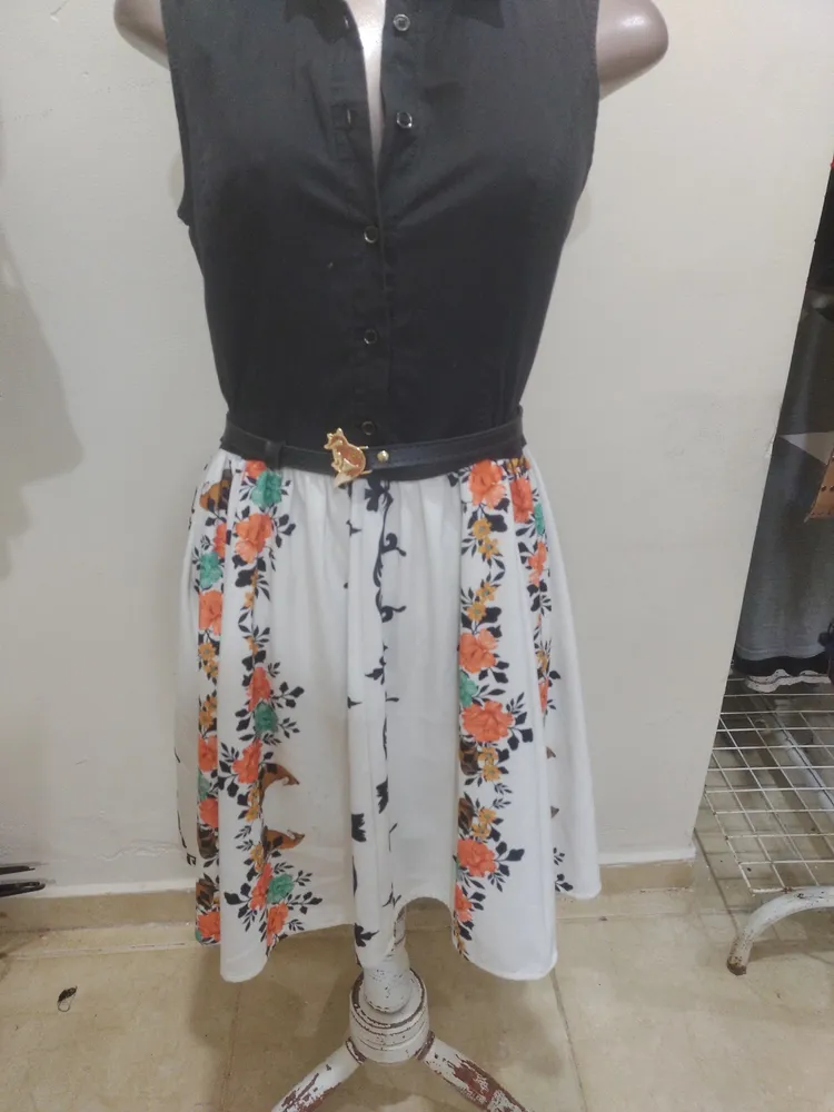 vestido antix com cintinho