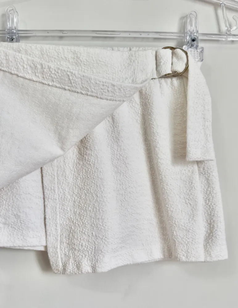 shorts saia zara infantil branco