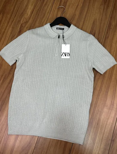 polo zara gola ziper