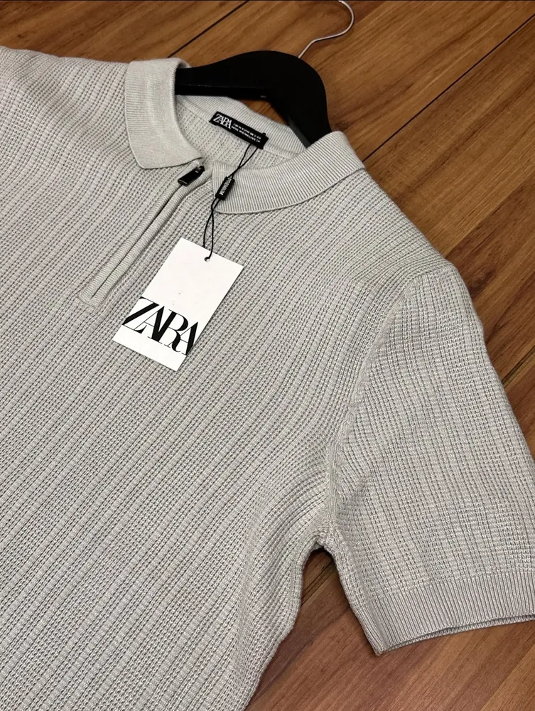 polo zara gola ziper