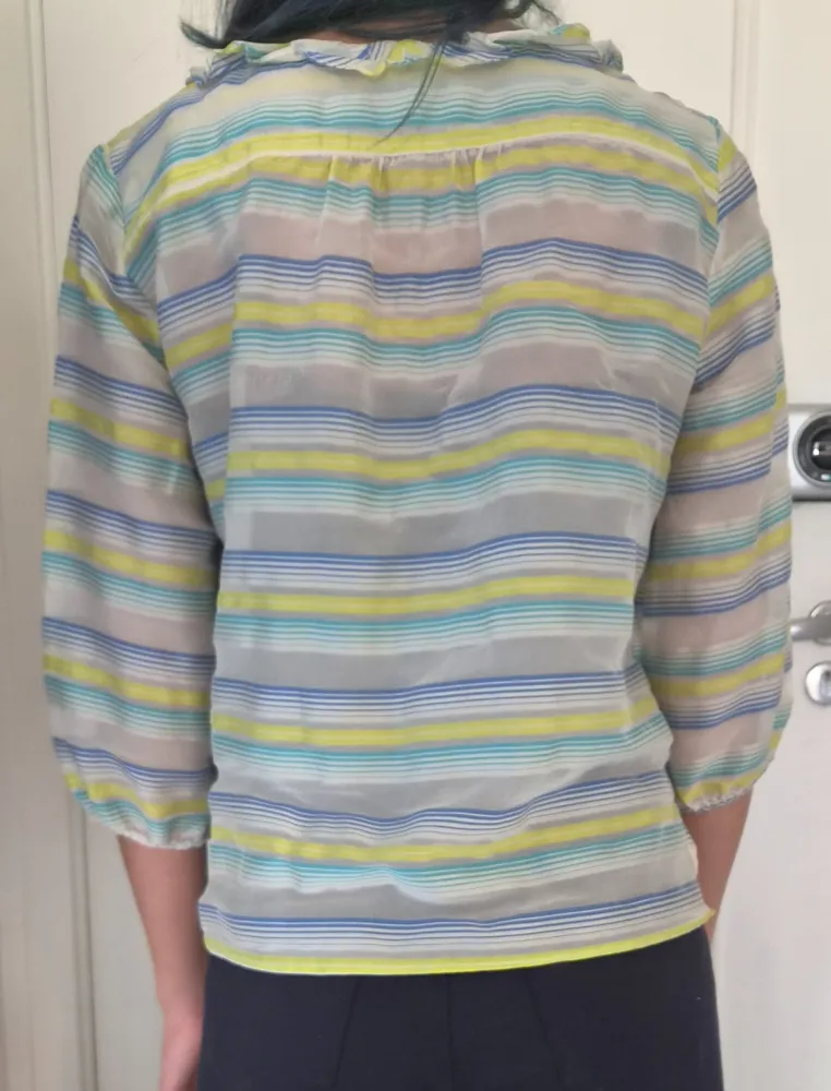 Blusa seda listrada Angela Vannini P