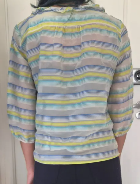 Blusa seda listrada Angela Vannini P