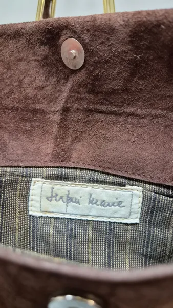 Bolsa camurça Serpui Marie tiracolo