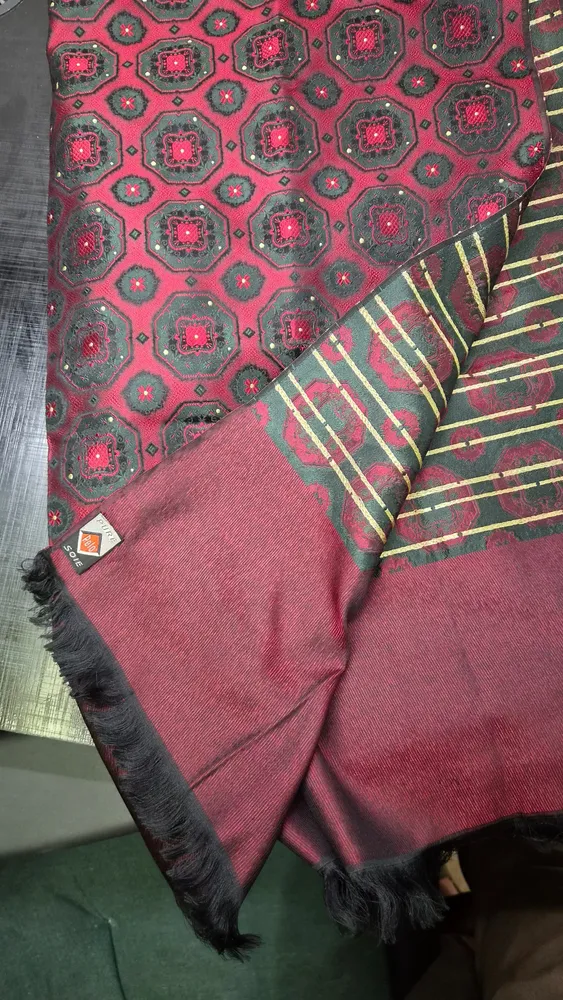 Écharpe vintage em seda pura