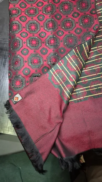 Écharpe vintage em seda pura