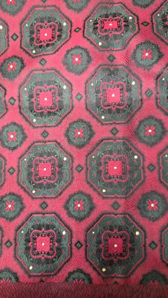 Écharpe vintage em seda pura