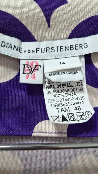 vestido dvf seda tamanho 48